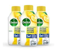Dettol Antibacterial Washing Machine Cleaner, Removes Limescale, Dirt & Bad Odours, Lemon Breeze , Pack of 3 x 250ml