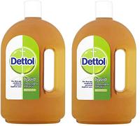 Dettol Antiseptic Liquid, Multipack of 2 X 750ml, Total 1.5L, Treats Wounds, Cuts And Bites, Antiseptic For Skin, Antibacterial, Disinfectant, Antiseptics and Disinfectants, First Aid