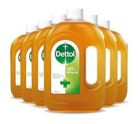Dettol Antiseptic Liquid – Isopropyl Alcohol Antibacterial Disinfectant – 6 x 750 ml (4.5 L)