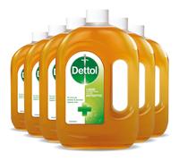 Dettol Antiseptic Liquid Multipack of 6 X 750ml Total 45L Cleaning Alcohol