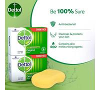 Dettol Bar Soap Original, 2 Count ( Pack of 1)
