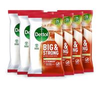 Dettol Big & Strong Kitchen Wipes 25x6