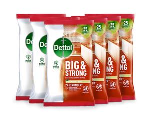 Dettol Big & Strong Kitchen Wipes 25x6