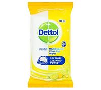 Dettol Citrus Antibacterial Cleaning Wipes, 3-Pack, 360 Total Count, Fresh Scent, Multi-Surface Disinfectant, Germ Protection, Household Sanitizer, Convenient Resealable Packs