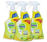 Dettol Clean and Fresh Sparkling Lemon and Lime Burst, Multi Purpose Cleaner, 33.8 Ounce (Pack of 3)