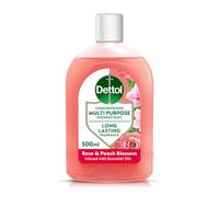 Dettol, Disinfectant Liquid, Antibacterial, Rose and Peach Blossom, 500ml, Long Lasting Fragrance with Essential oils, No Harsh Residue, Kills 99.9 Percent of Bacteria
