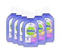Dettol Disinfectant Liquid, Lavender and Orange Oil, Multipack of 6 X 500ml, Total 3L, Floor Cleaner Liquid, Wood Floor Cleaner Liquid, Alcohol Disinfectant, Antibacterial, Disinfectants