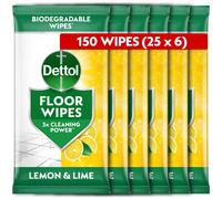 Dettol, Floor Cleaner, Antibacterial, Large Biodegradable Wipes,