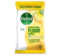 Dettol Floor Wipes Cleaning Lemon and Lime Extra large Wipes, 10 each