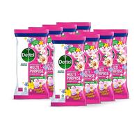 Dettol Flower Power Antibacterial Multipurpose Biodegradable Cleaning Wipes | Peony & Rose Fragrance | Limited Edition | 50s (Pack of 8)