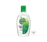 Dettol Antibacterial Hand Sanitiser, Aloe Vera (Pack of 12 x 50ml)