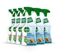 Dettol Homes With Pets Anibacterial Spray, Fresh Breeze, Multipack Of 6 X 750ml, Total 4.5L, Cat Urine Odour Remover, Dog Spray, Pet Odour Eliminator, Pet Stain And Odour Remover, Antibacterial