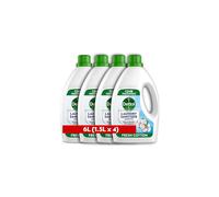 Dettol Laundry Sanitiser, Antibacterial, Fresh Cotton, 6L (1.5L x 4pck) 12hr Freshness, Hygienically Clean, Removes Odour, Kills 99.9 Percent of Bact