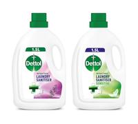 Dettol Antibacterial Laundry Sanitiser, Lavender and Sensitive Fragrance Free Cleanser Additive Multipack, 25 Washes, 2x 1.5L, Pack of 2.
