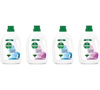 Dettol Laundry Sanitiser, Multipack, 6L (1.5L x 4pck) Lavender and Cotton, 12hr Freshness, Hygienically Clean, Removes Odour, Kills 99.9 Percent of Bacteria