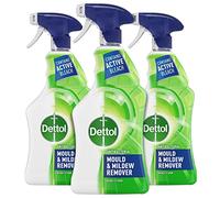 Dettol Mould Remover, Multipack of 3 X 750ml, Total 2.25L, Mould And Mildew Remover, Mould Spray, Bleach Spray, Bathroom Mould Remover, Antibacterial, Disinfectant, Household Cleaners