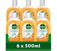 Dettol, Multipurpose Concentrated Disinfectant Liquid, Antibacterial, 500ml, Long Lasting Fragrance with Essential oils, No Harsh Residue, Kills 99.9 Percent of Bacteria (6)
