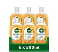 Dettol, Multipurpose Concentrated Disinfectant Liquid, Antibacterial, Mango and Hibiscus, 3000ml (500ml x 6 pck), Long Lasting Fragrance with Essential oils, Kills 99.9 Percent of Bacteria