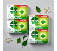 Dettol Original Antibacterial Soap - 2 Twin Pack (4 x 100g)