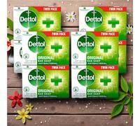 Dettol Original Antibacterial Soap - 4 Twin Pack (8 x 100g)