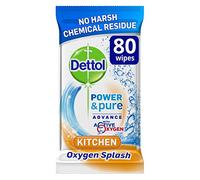 Dettol Power and Pure Advance Kitchen Wipes, 320 Wipes, Pack of 4 x 80