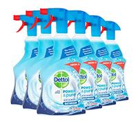 Dettol Power and Pure Bathroom Cleaner Spray 1 Litre, Pack of 6
