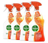 Dettol Power and Pure Kitchen Cleaner Spray 1 Litre, Pack of 4