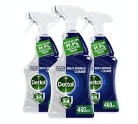 Dettol Protect 24 hour Antibacterial Disinfectant Multi Surface Spray Cleaner - Ocean Fresh - 460ml x 3