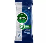 Dettol Protect 24 Multi-Surface Wipes (Pack of 80)