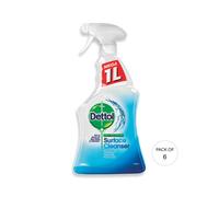 Dettol Surface Cleaner Trigger Spray No Fragrance 1L (Pack of 6) 3165417