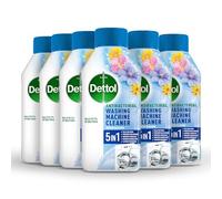 Dettol Washing Machine Cleaner, Blooming Beautiful, Multipack of 6 X 250ml, Total of 1.5L, Washing Machine Descaler, Drum Cleaner, Antibacterial Cleaner, Disinfectant, Laundry