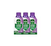Dettol Washing Machine Cleaner, Lavendar, 250ml (3 x 250ml, Total 750ml), Drum Descaler, Limescale Remover, Antibacterial, Lasting Freshness, Disinfe