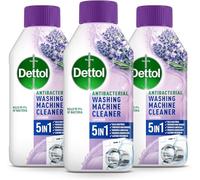 Dettol Washing Machine Cleaner, Lavendar, 250ml (6 x 250ml, Total 750ml), Drum Descaler, Limescale Remover, Antibacterial, Lasting Freshness, Disinfectant, Laundry