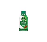 Dettol Washing Machine Cleaner Pine Scent 250ml Antibacterial Removes Bacteria Bad Odours Limescale and Hidden Dirt Lasting Freshness Kills 999 Perc