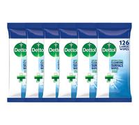 Dettol Wipes Antibacterial Bulk Surface Cleaning, Multipack of 6 x 126, Total 756 Wipes (Packaging May Vary)
