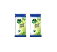 Dettol Wipes Antibacterial Lime & Mint 126 Wipes (Pack of 2)