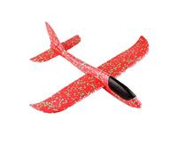 Detull Foam Glider Plane, Throwing Foam Airplane Toy, Large Glider Planes for Kids, Manual Throwing Aeroplane Toys, Children Aircraft Glider Toy for 3-12 Years Old Kids Birthday Gifts (Red)