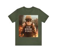 detuQQTY Stop The Genocide in Gaza Unisex Jersey Short Sleeve Tee