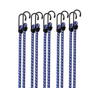 DEUBA® 10x Bungee Cords With Hooks | 30.5cm | Lashing Straps for Securing Luggage, Camping Tents, Tarps, Garden Furniture, Wheelie Bin Lid | Weatherproof & Scratch Resistant