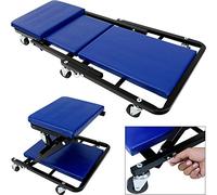 2in1 Car Creeper & Mechanics Stool Blue