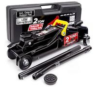 DEUBA® 2 Tonne Low Profile Hydraulic Car Jack Lift Height 85-330 mm Black