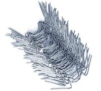DEUBA® 50x Greenhouse Glass Clips Stainless Steel, W Glazing Clips | 50 Pack Rustproof Greenhouse Clips & W Clips for Glass Greenhouse & Polycarbonate Greenhouse, Greenhouse Accessories