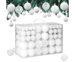 Deuba CASARIA 100 Piece Christmas Tree Baubles and Hanging Ornament Set