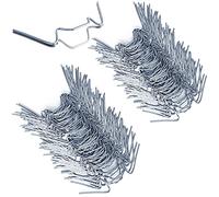 Deuba Greenhouse Glazing Clips Rust-Free 100 Pieces of Twin-Wall Sheet Fastening Greenhouses Clamps Accessories
