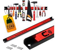 DEUBA® Magnetic Tool Holder | 60cm | 23KG Load Capacity | Mountable Wall Magnets for Screwdriver Set, Spanner Sets, Tool Box, Garden Storage | Magnet for Garden Tools, Hand Tools