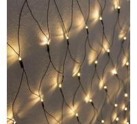 Deuba String Lights Christmas Mesh Net Fairy Lights Battery Operated LED Light 160/100 LEDs Blue Warm White Different Modes Flashing Static Indoor Outdoor