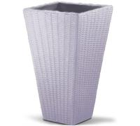 Deuba® Tall Planter, Large Plant Pots Outdoor Square, Grey, 70cm | Tall Planters For Outdoor & Indoor, 59L Large Planters Outdoor, Large Plastic Plant Pots & Flower Pots, Garden Planter