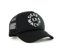 Deus Ex Machina Circle Logo Mesh Back Trucker Cap - Black
