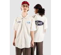 Deus Ex Machina Forecourt Stripe Shirt dirty white XL