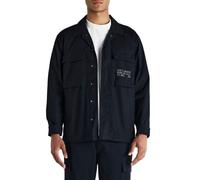 Deus Ex Machina Mens Black Tommy Poplin Surf Shirt
